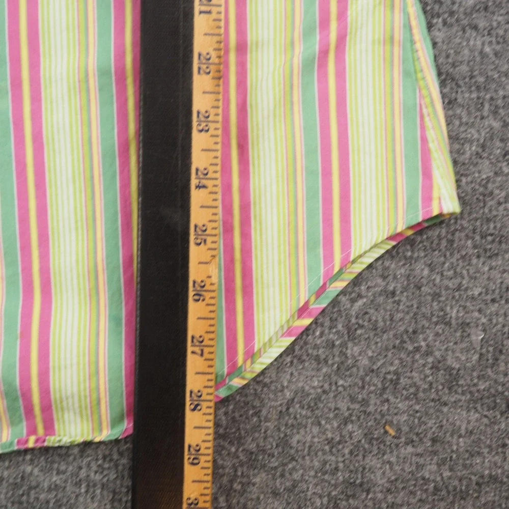 Polo Ralph Lauren Shirt Philip Sport Mens Med Multi Color Striped Button Up